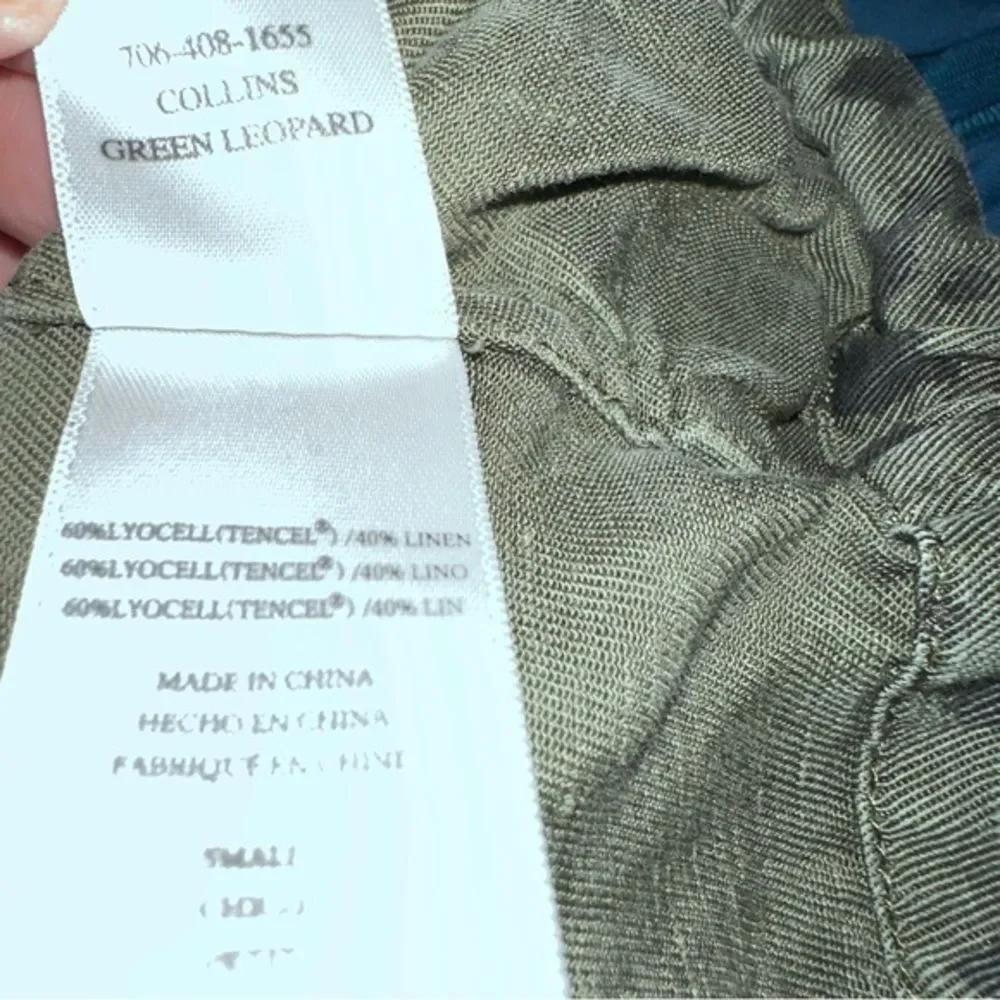NWOT Rails Collins Utility Jacket S Animal print olive Green